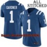 Blue Home Embroidered Sauce Gardner Indianapolis Colts #1 Stitched Jersey