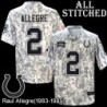 Camo Embroidered Raul Allegre Indianapolis Colts #2 Stitched Jersey