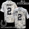 Camo Embroidered Toni Linhart Indianapolis Colts #2 Stitched Jersey
