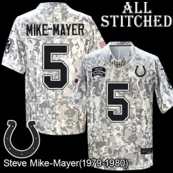 Camo Embroidered Steve Mike-Mayer Indianapolis Colts #5 Stitched Jersey