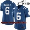 Blue Home Embroidered Michael Badgley Indianapolis Colts #6 Stitched Jersey