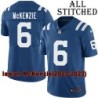 Blue Home Embroidered Isaiah McKenzie Indianapolis Colts #6 Stitched Jersey
