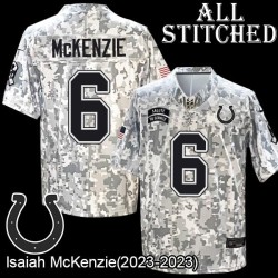 Camo Embroidered Isaiah McKenzie Indianapolis Colts #6 Stitched Jersey