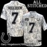 Camo Embroidered Gary Hogeboom Indianapolis Colts #7 Stitched Jersey