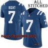 Blue Home Embroidered Danny Kight Indianapolis Colts #7 Stitched Jersey