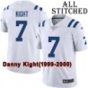 White Embroidered Danny Kight Indianapolis Colts #7 Stitched Jersey
