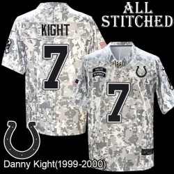 Camo Embroidered Danny Kight Indianapolis Colts #7 Stitched Jersey