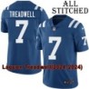 Blue Home Embroidered Laquon Treadwell Indianapolis Colts #7 Stitched Jersey