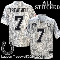 Camo Embroidered Laquon Treadwell Indianapolis Colts #7 Stitched Jersey