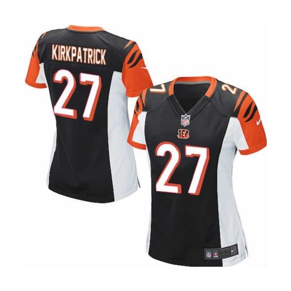 KIRKPATRICK Cincinnati #27 Womens Football Jersey - Dre Kirkpatrick Womens Football Jersey (Black)_Free Shipping