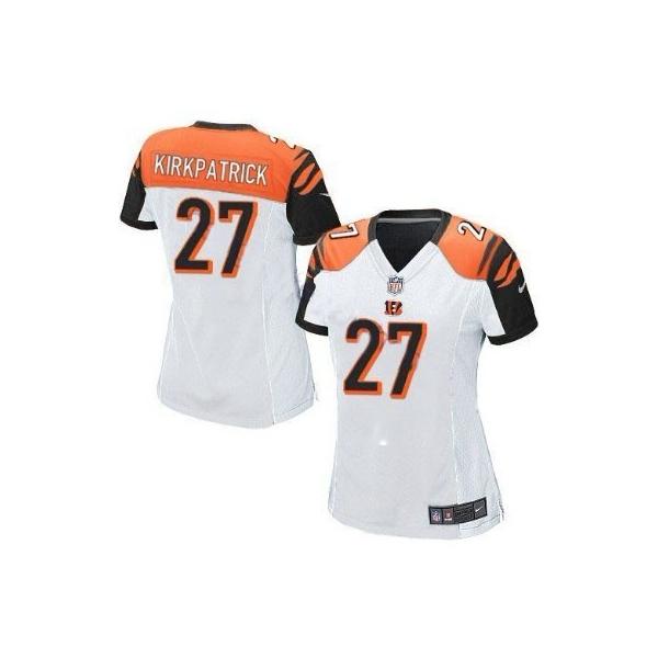 KIRKPATRICK Cincinnati #27 Womens Football Jersey - Dre Kirkpatrick Womens Football Jersey (White)_Free Shipping