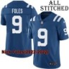 Blue Home Embroidered Nick Foles Indianapolis Colts #9 Stitched Jersey