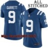 Blue Home Embroidered Mike Garrett Indianapolis Colts #9 Stitched Jersey