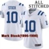 White Embroidered Mark Stock Indianapolis Colts #10 Stitched Jersey