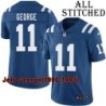 Blue Home Embroidered Jeff George Indianapolis Colts #11 Stitched Jersey