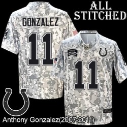 Camo Embroidered Anthony Gonzalez Indianapolis Colts #11 Stitched Jersey
