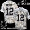 Camo Embroidered Michael Badgley Indianapolis Colts #12 Stitched Jersey
