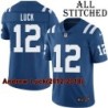 Blue Home Embroidered Andrew Luck Indianapolis Colts #12 Stitched Jersey
