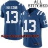 Blue Home Embroidered Kelly Holcomb Indianapolis Colts #13 Stitched Jersey