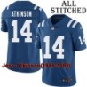 Blue Home Embroidered Jess Atkinson Indianapolis Colts #14 Stitched Jersey