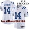 White Embroidered Jess Atkinson Indianapolis Colts #14 Stitched Jersey