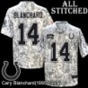 Camo Embroidered Cary Blanchard Indianapolis Colts #14 Stitched Jersey