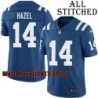 Blue Home Embroidered Matt Hazel Indianapolis Colts #14 Stitched Jersey