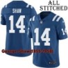 Blue Home Embroidered George Shaw Indianapolis Colts #14 Stitched Jersey