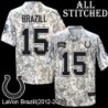 Camo Embroidered LaVon Brazill Indianapolis Colts #15 Stitched Jersey