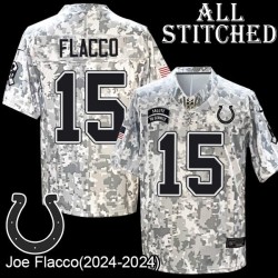 Camo Embroidered Joe Flacco Indianapolis Colts #15 Stitched Jersey