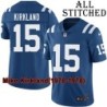 Blue Home Embroidered Mike Kirkland Indianapolis Colts #15 Stitched Jersey