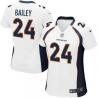 BAILEY Denver #24 Womens Football Jersey - Champ Bailey Womens Football Jersey (White)_Free Shipping