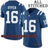 Blue Home Embroidered Mark Rypien Indianapolis Colts #16 Stitched Jersey