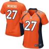 MORENO Denver #27 Womens Football Jersey - Knowshon Moreno Womens Football Jersey (Orange)_Free Shipping