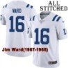 White Embroidered Jim Ward Indianapolis Colts #16 Stitched Jersey