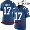 Blue Home Embroidered Hunter Smith Indianapolis Colts #17 Stitched Jersey