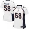 MILLER Denver #58 Womens Football Jersey - Von Miller Womens Football Jersey (White)_Free Shipping