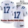 White Embroidered Hunter Smith Indianapolis Colts #17 Stitched Jersey