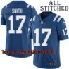 Blue Home Embroidered Tevaun Smith Indianapolis Colts #17 Stitched Jersey