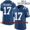 Blue Home Embroidered Laquon Treadwell Indianapolis Colts #17 Stitched Jersey