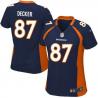 DECKER Denver #87 Womens Football Jersey - Eric Decker Womens Football Jersey (Blue)_Free Shipping