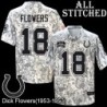 Camo Embroidered Dick Flowers Indianapolis Colts #18 Stitched Jersey