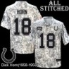 Camo Embroidered Dick Horn Indianapolis Colts #18 Stitched Jersey
