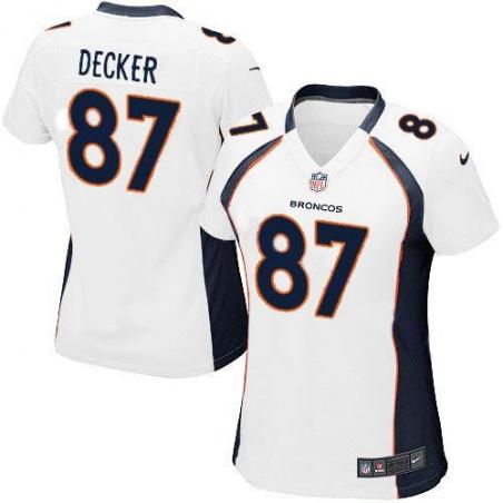 DECKER Denver #87 Womens Football Jersey - Eric Decker Womens Football Jersey (White)_Free Shipping