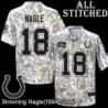 Camo Embroidered Browning Nagle Indianapolis Colts #18 Stitched Jersey