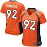 DUMERVIL Denver #92 Womens Football Jersey - Elvis Dumervil Womens Football Jersey (Orange)_Free Shipping