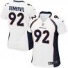 DUMERVIL Denver #92 Womens Football Jersey - Elvis Dumervil Womens Football Jersey (White)_Free Shipping