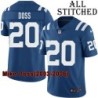 Blue Home Embroidered Mike Doss Indianapolis Colts #20 Stitched Jersey