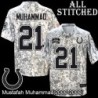 Camo Embroidered Mustafah Muhammad Indianapolis Colts #21 Stitched Jersey
