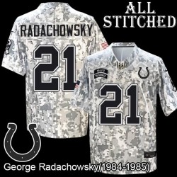 Camo Embroidered George Radachowsky Indianapolis Colts #21 Stitched Jersey